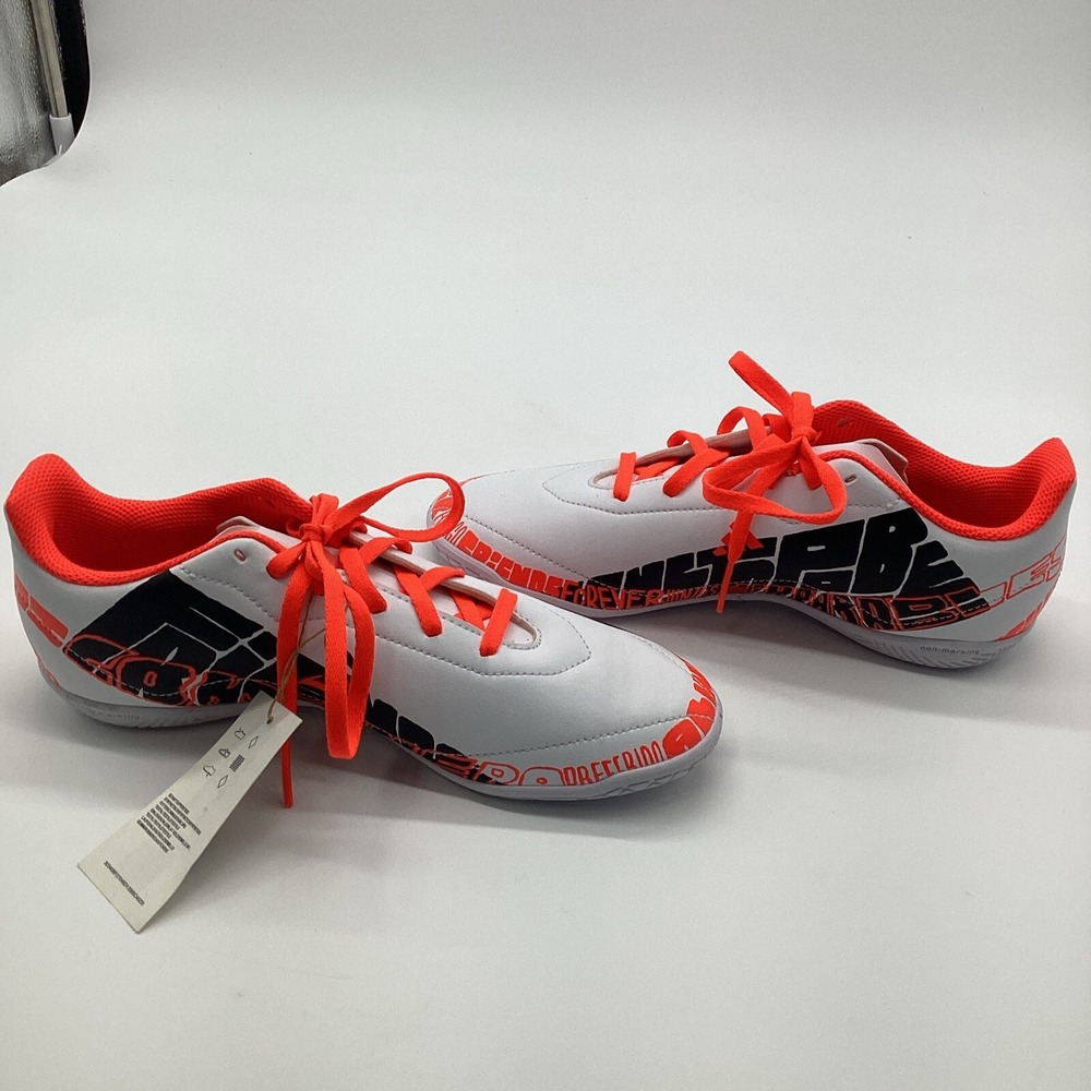 Adidas X Speedportal Messi .4 Indoor Soccer Shoes White Orange GW8400 Youth SZ 6 - Picture 7 of 10
